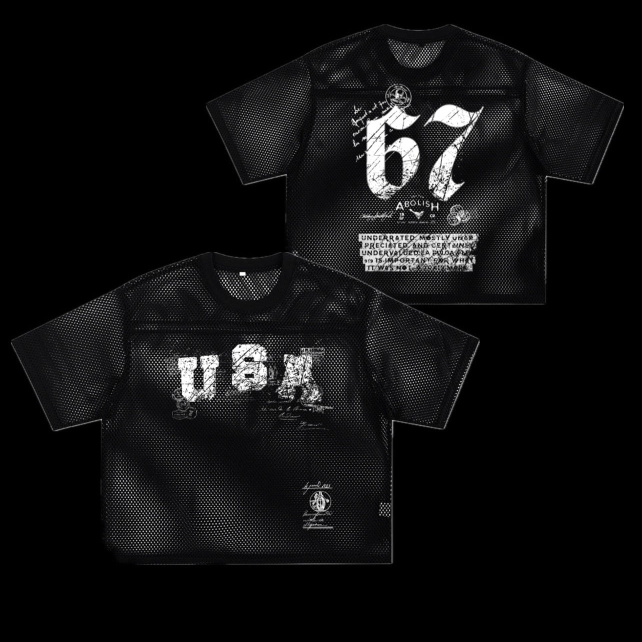 1.2. Crop Mesh '67' Jersey