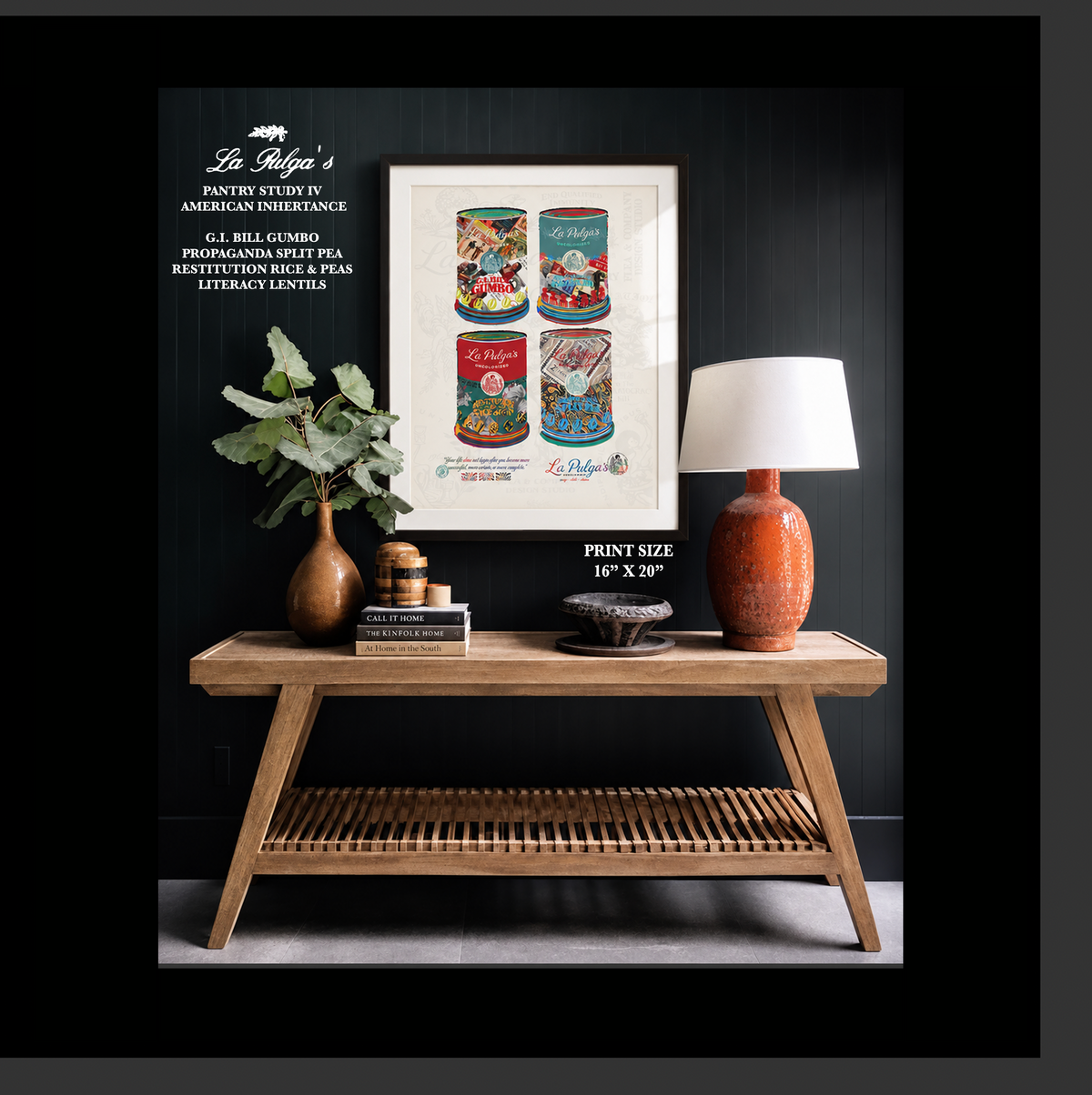 16"x 20" PRINT.  PANTRY STUDY IV: AMERICAN INHERETENCE