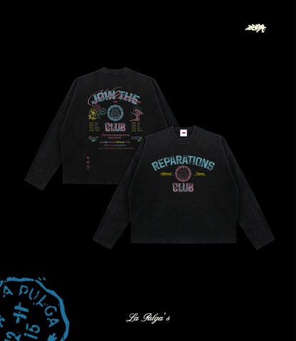 *PRESALE* REPARATIONS CLUB WAFFLE KNIT FLARE LONG SLEEVE