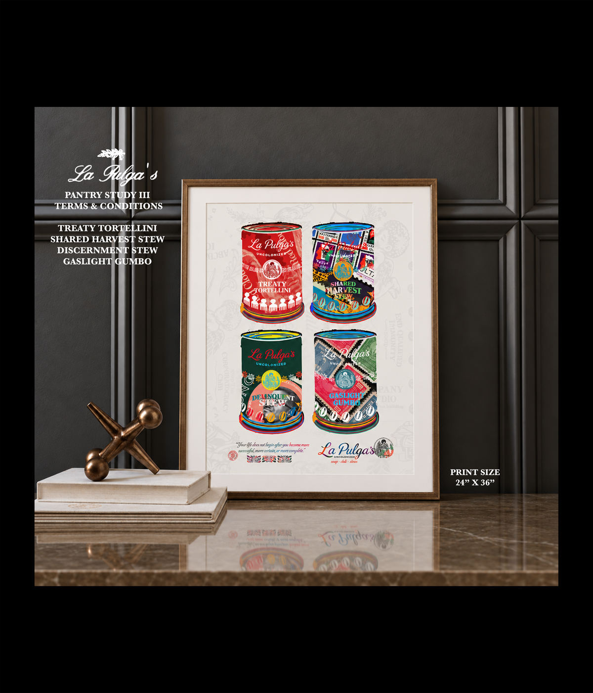 16"x 20" PRINT.  PANTRY STUDY III: TERMS & CONDITIONS