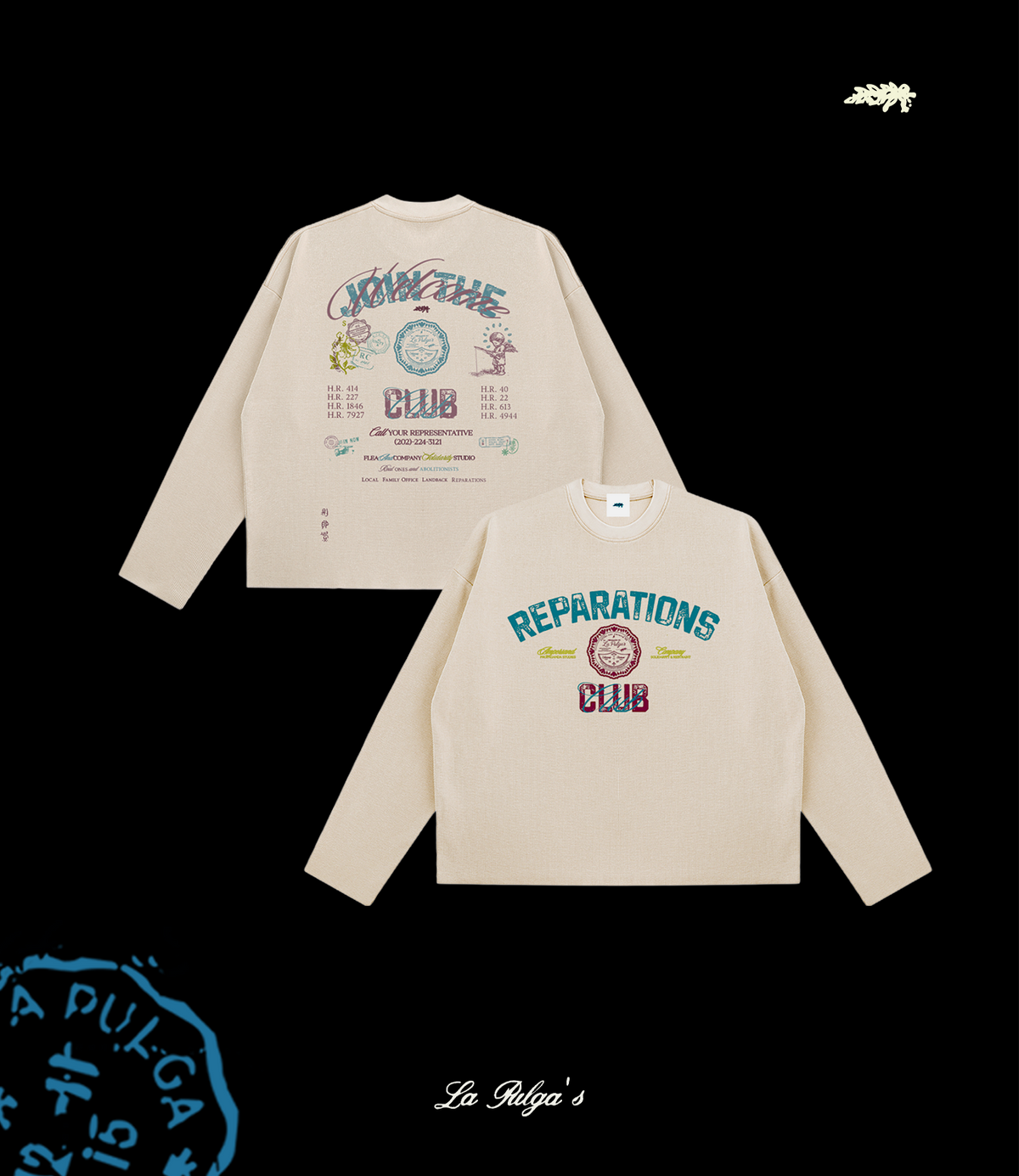*PRESALE* REPARATIONS CLUB WAFFLE KNIT FLARE LONG SLEEVE